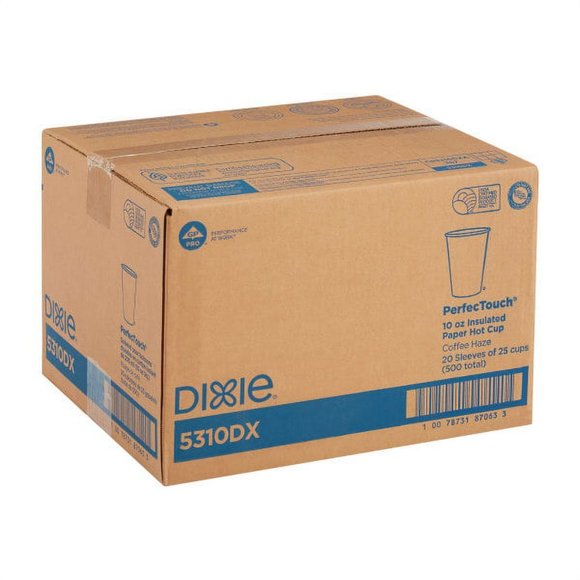 Dixie® PerfecTouch® 10 oz. Insulated Paper Hot Coffee Cup, 5310DX, 500 Cups - Picture 15 of 15